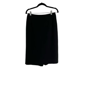 MaxMara Womens Knee Length Pencil Skirt Black Size 12 Made in Italy Fully Lined